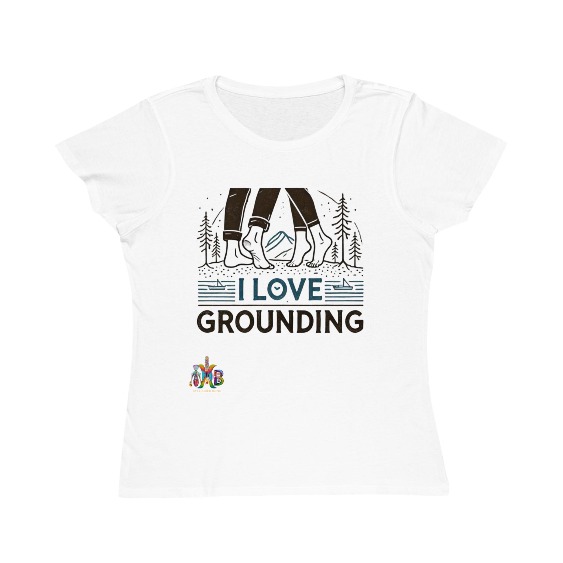 'I Love Grounding'_100% Organic Women's Classic T-Shirt - My Higher Being