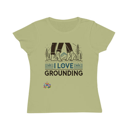 'I Love Grounding'_100% Organic Women's Classic T-Shirt - My Higher Being