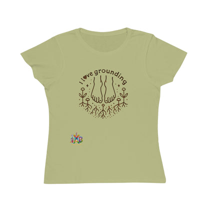 'I Love Grounding'_100% Organic Women's Classic T-Shirt - My Higher Being