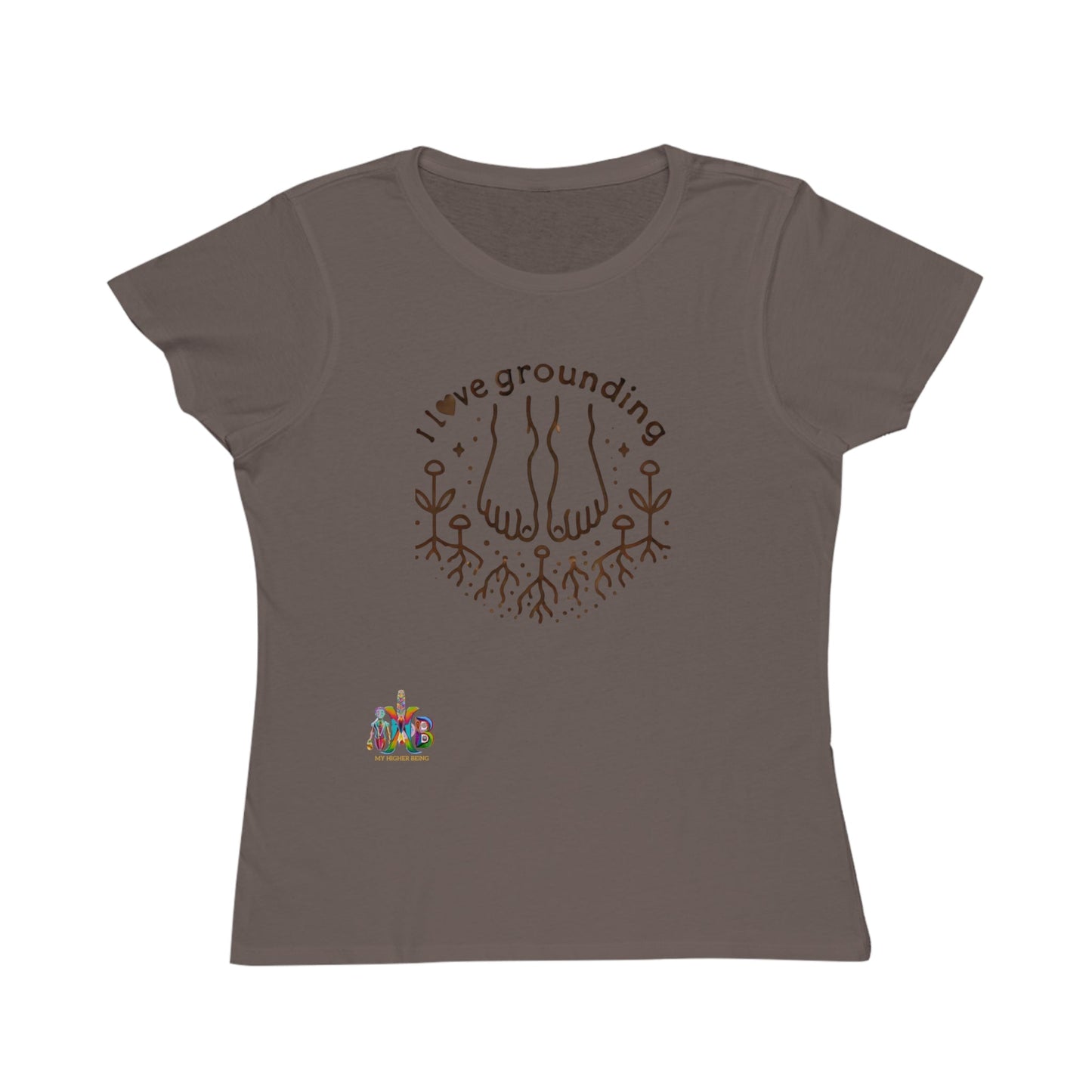 'I Love Grounding'_100% Organic Women's Classic T-Shirt - My Higher Being