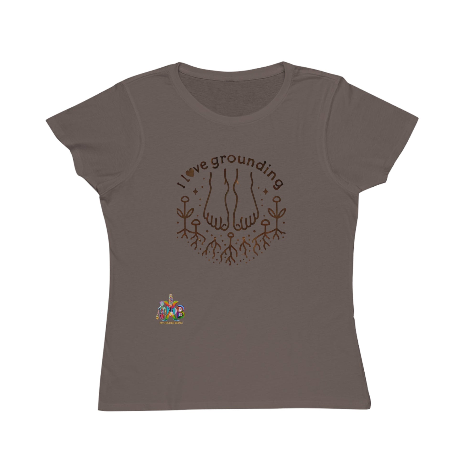 'I Love Grounding'_100% Organic Women's Classic T-Shirt - My Higher Being