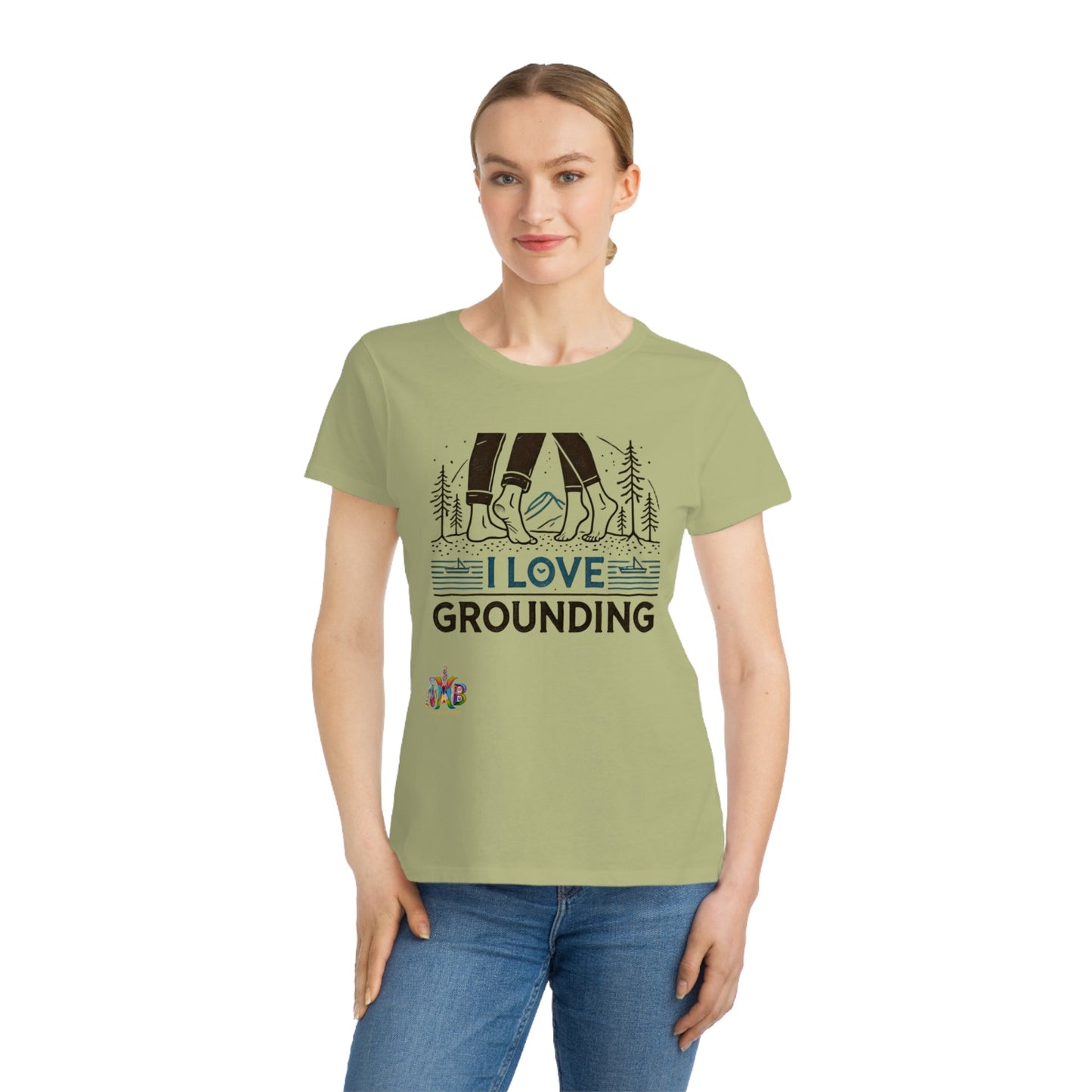 'I Love Grounding'_100% Organic Women's Classic T-Shirt - My Higher Being