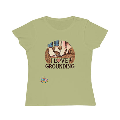 'I Love Grounding'_100% Organic Women's Classic T-Shirt - My Higher Being