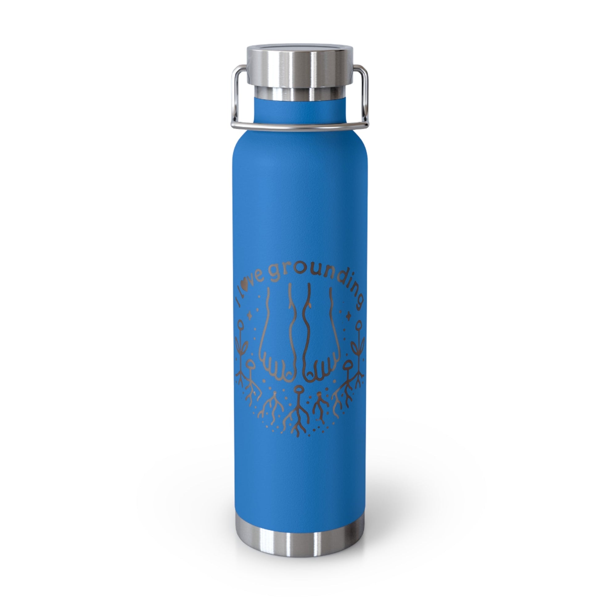 'I Love Grounding'_Copper Vacuum Insulated Bottle, 22oz - My Higher Being