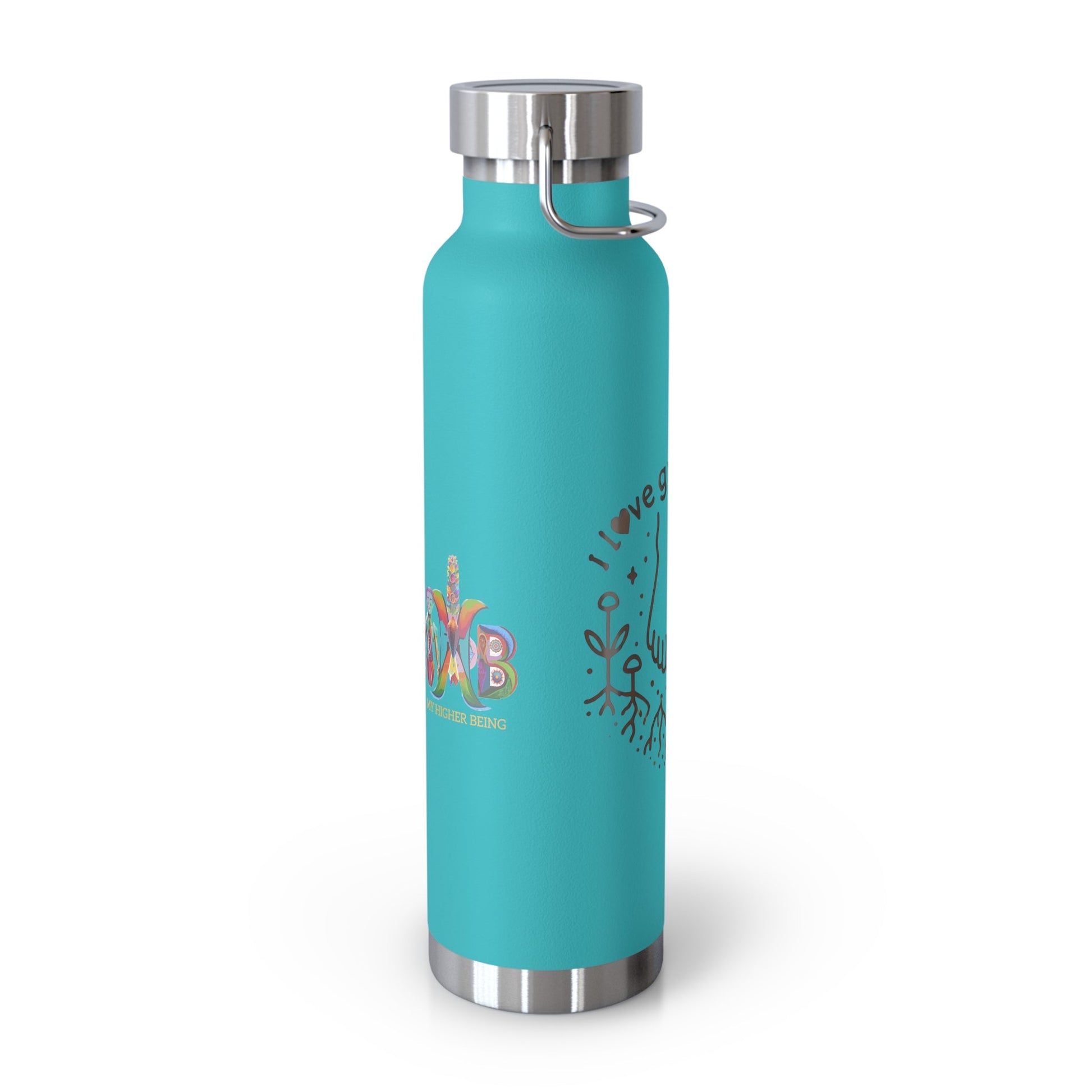 'I Love Grounding'_Copper Vacuum Insulated Bottle, 22oz - My Higher Being