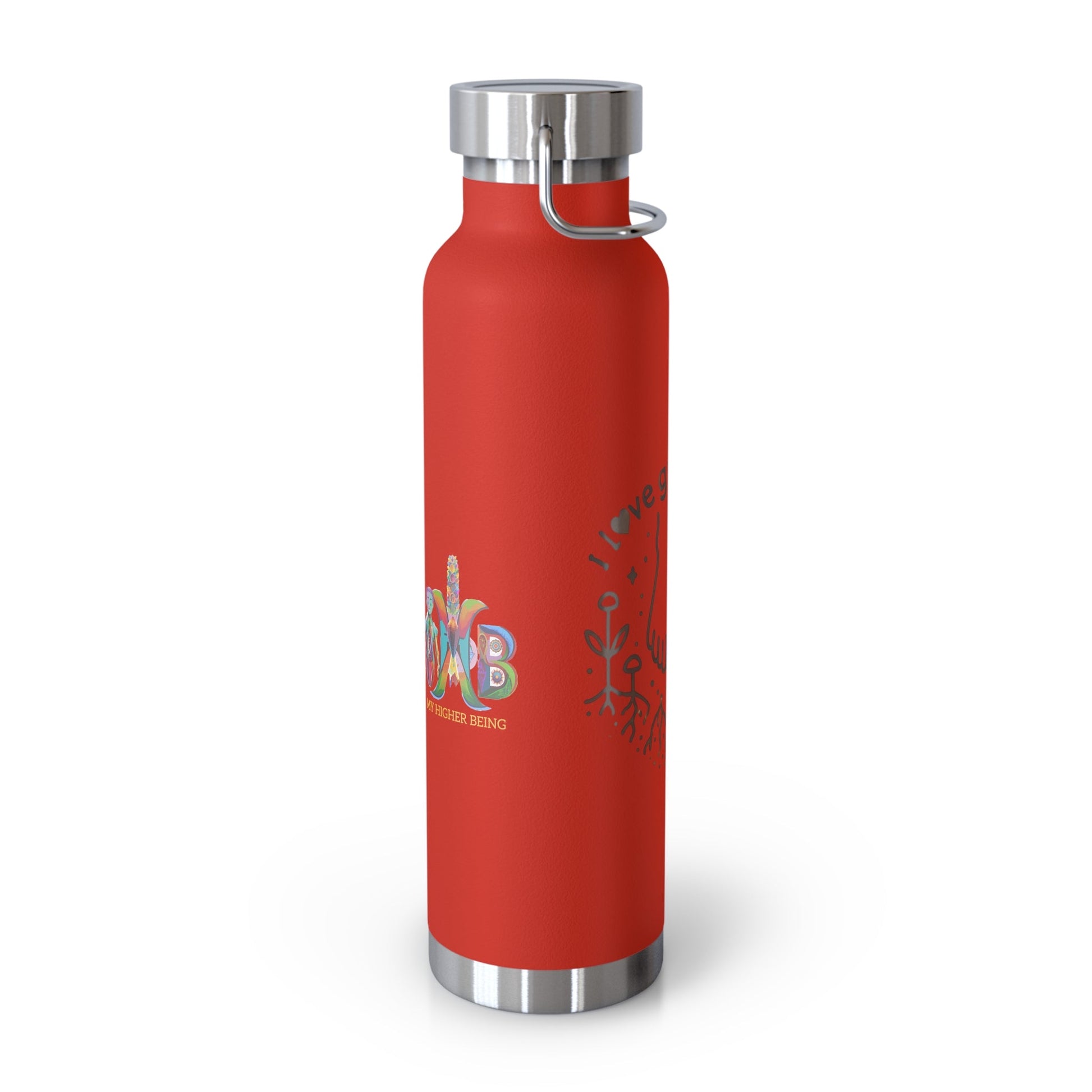 'I Love Grounding'_Copper Vacuum Insulated Bottle, 22oz - My Higher Being