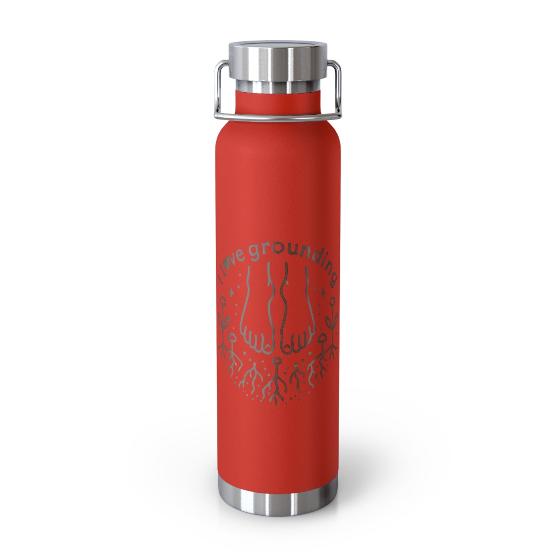 'I Love Grounding'_Copper Vacuum Insulated Bottle, 22oz - My Higher Being