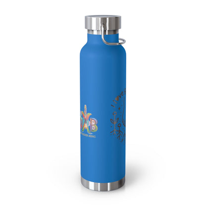 'I Love Grounding'_Copper Vacuum Insulated Bottle, 22oz - My Higher Being