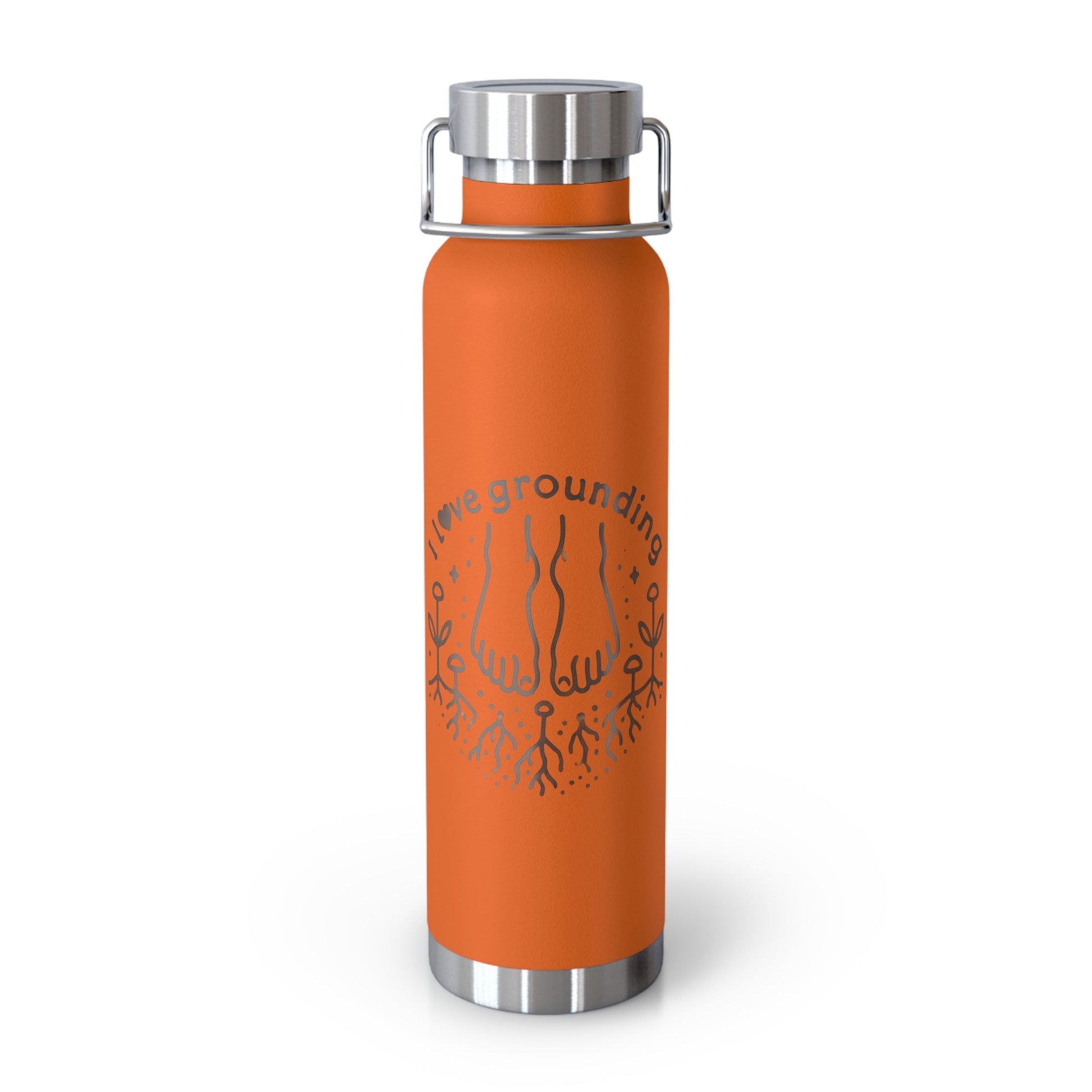 'I Love Grounding'_Copper Vacuum Insulated Bottle, 22oz - My Higher Being