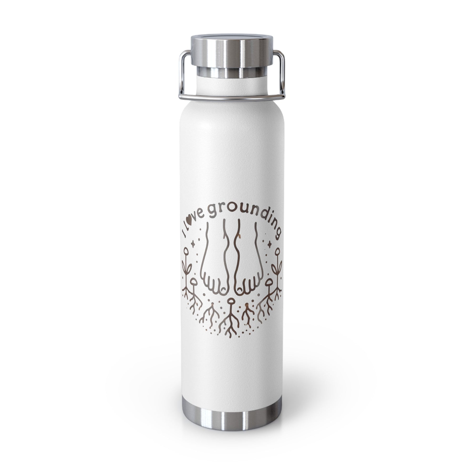'I Love Grounding'_Copper Vacuum Insulated Bottle, 22oz - My Higher Being