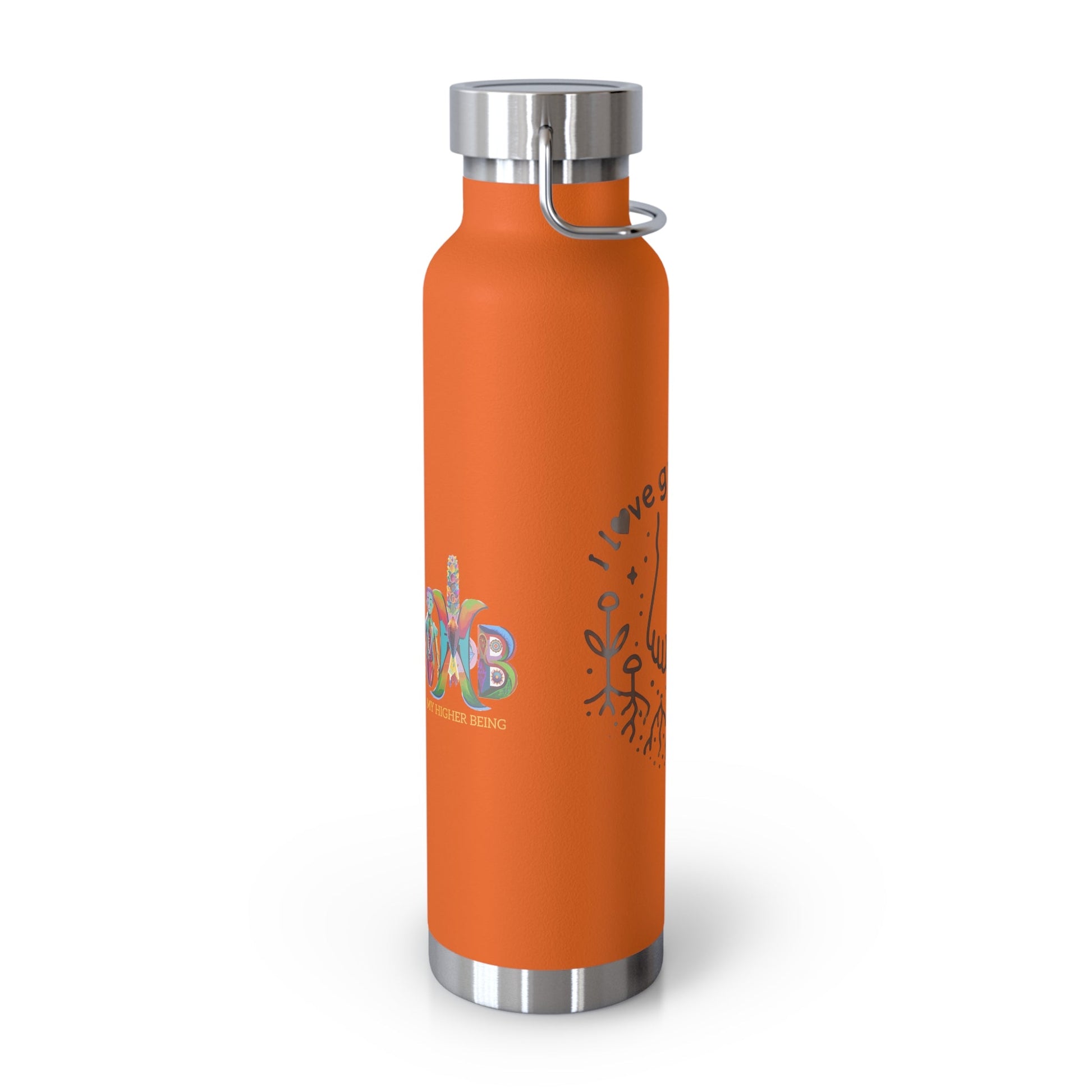 'I Love Grounding'_Copper Vacuum Insulated Bottle, 22oz - My Higher Being