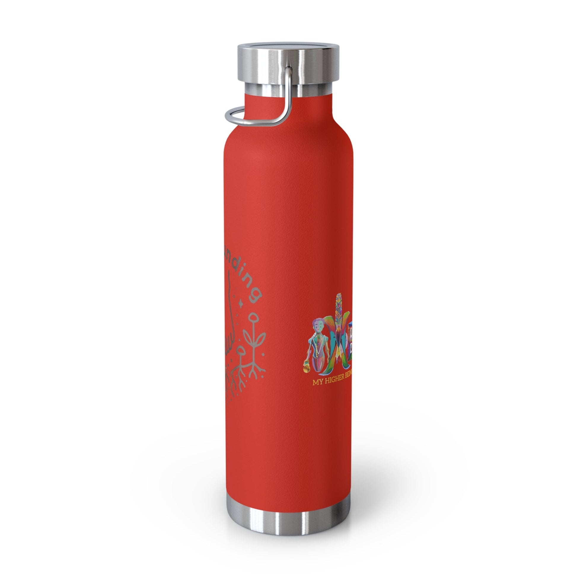 'I Love Grounding'_Copper Vacuum Insulated Bottle, 22oz - My Higher Being