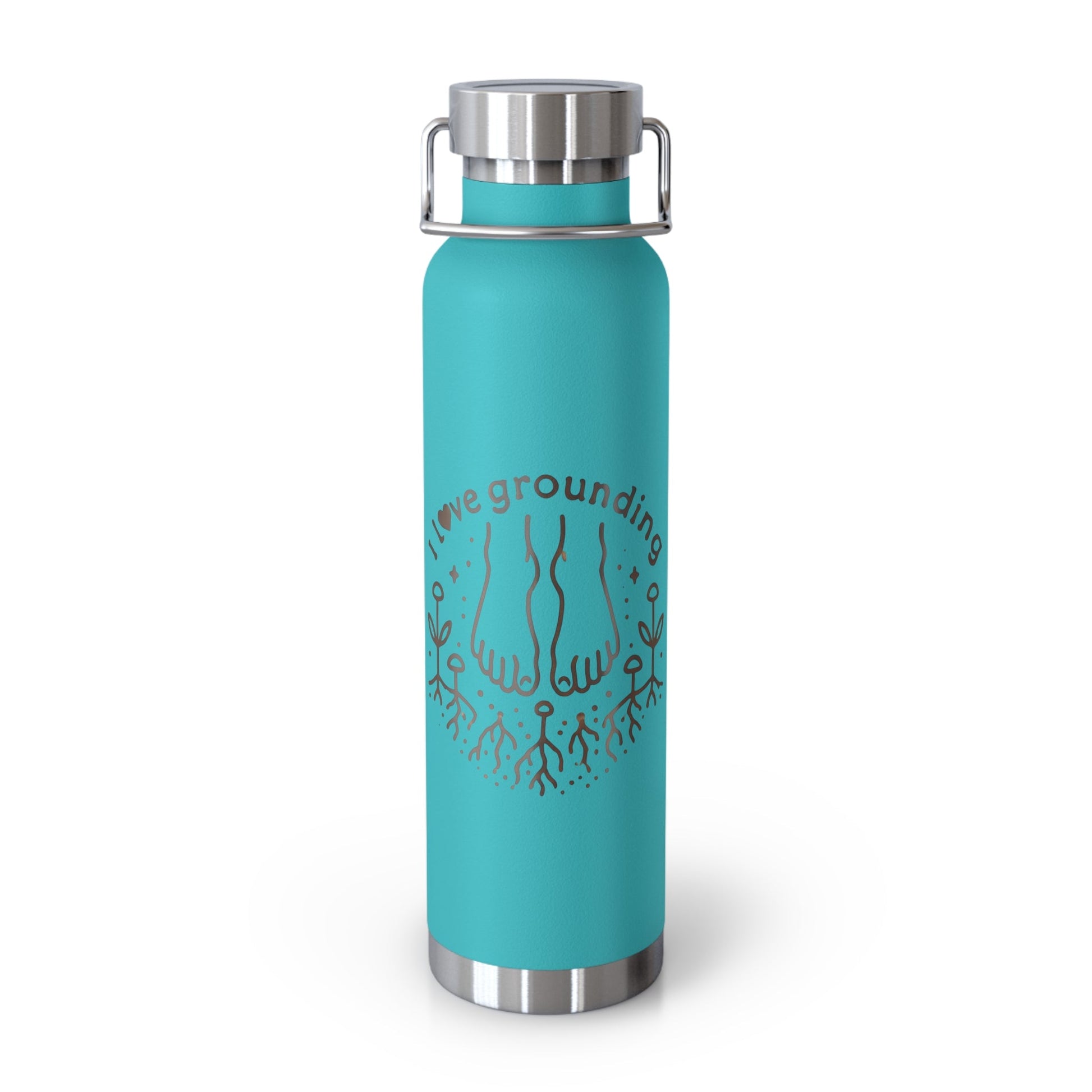 'I Love Grounding'_Copper Vacuum Insulated Bottle, 22oz - My Higher Being