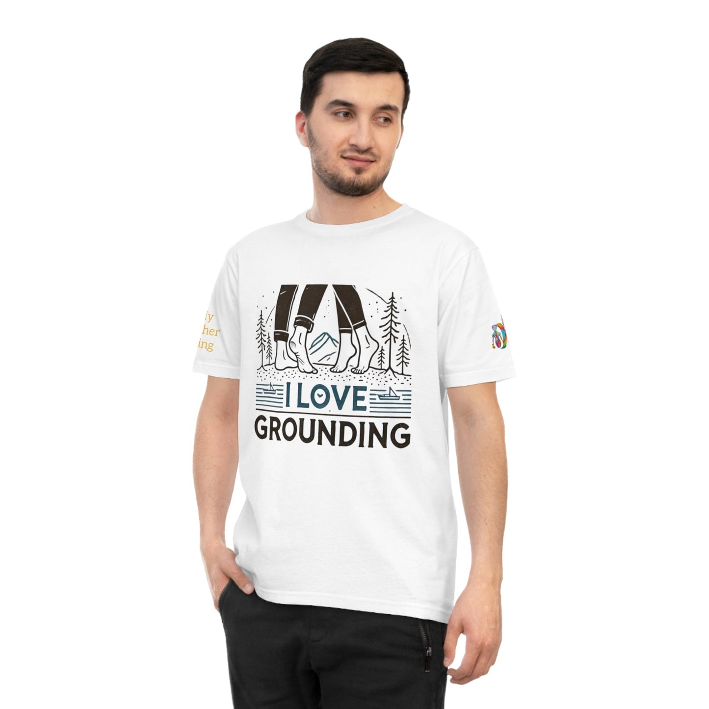 'I Love Grounding' (MHB EDITION)_100% Organic Cotton T-Shirt - My Higher Being
