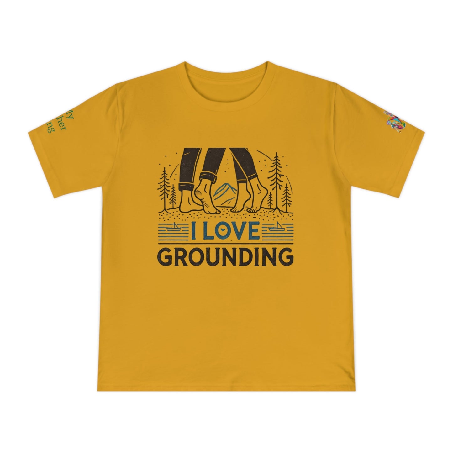 'I Love Grounding' (MHB EDITION)_100% Organic Cotton T-Shirt - My Higher Being