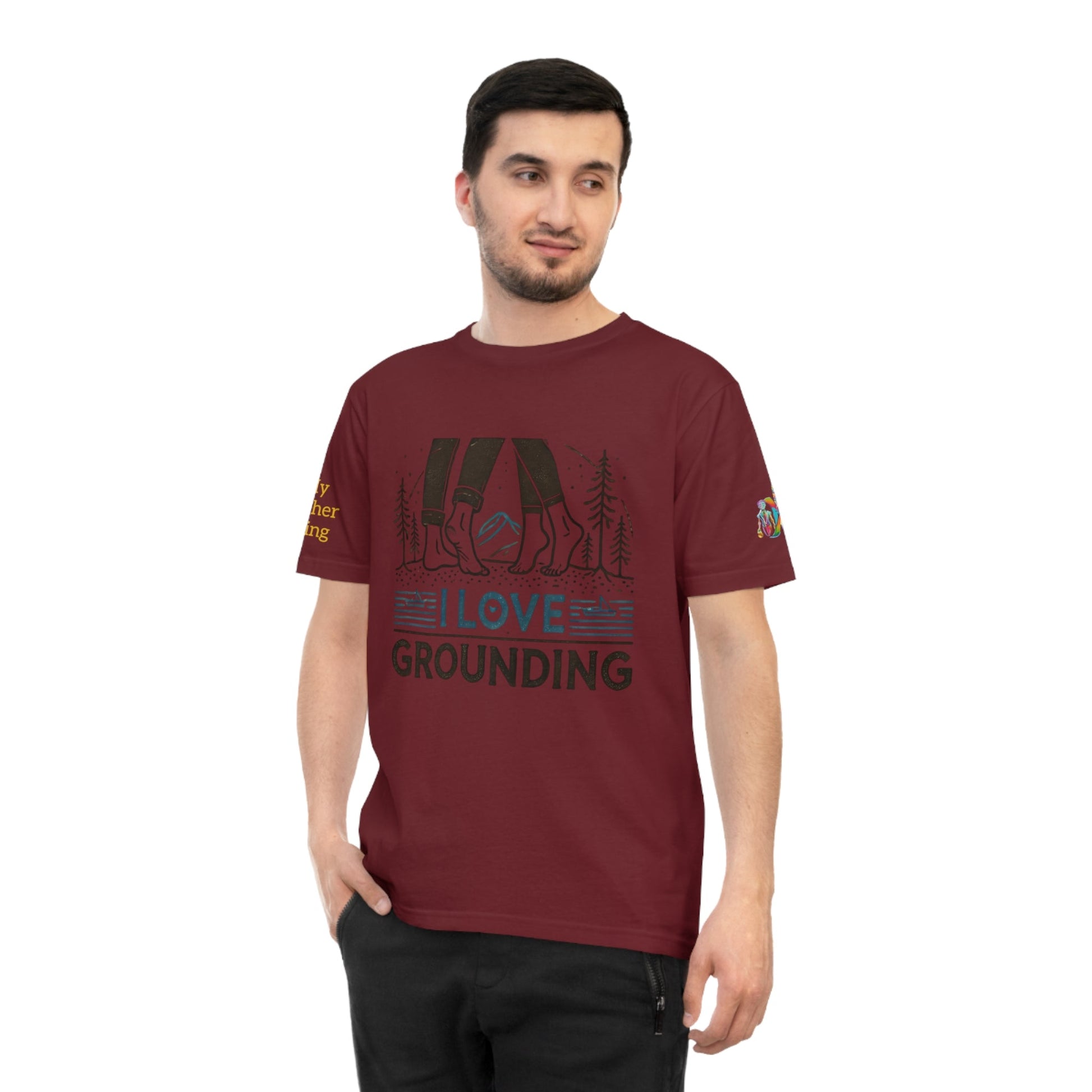 'I Love Grounding' (MHB EDITION)_100% Organic Cotton T-Shirt - My Higher Being