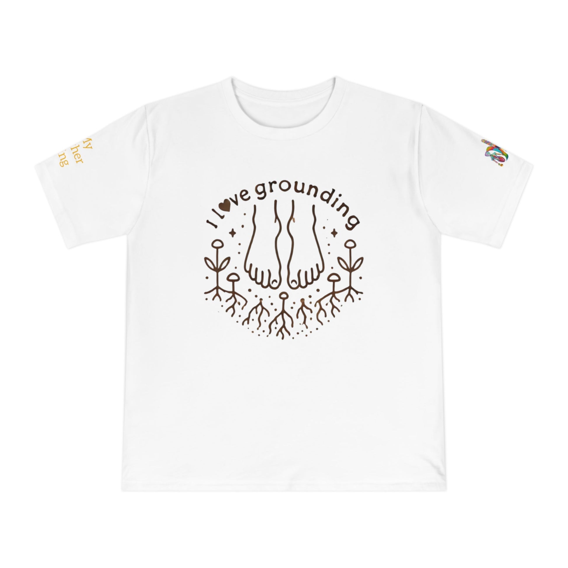 'I Love Grounding' (MHB EDITION)_100% Organic Cotton T-Shirt - My Higher Being