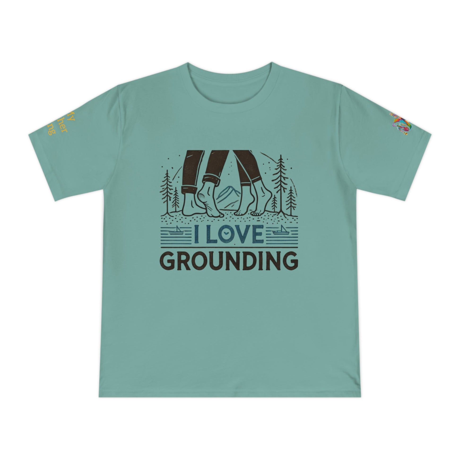 'I Love Grounding' (MHB EDITION)_100% Organic Cotton T-Shirt - My Higher Being