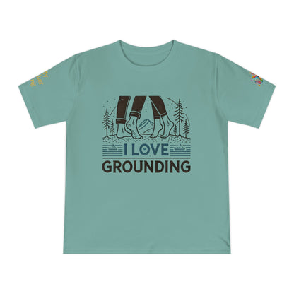 'I Love Grounding' (MHB EDITION)_100% Organic Cotton T-Shirt - My Higher Being