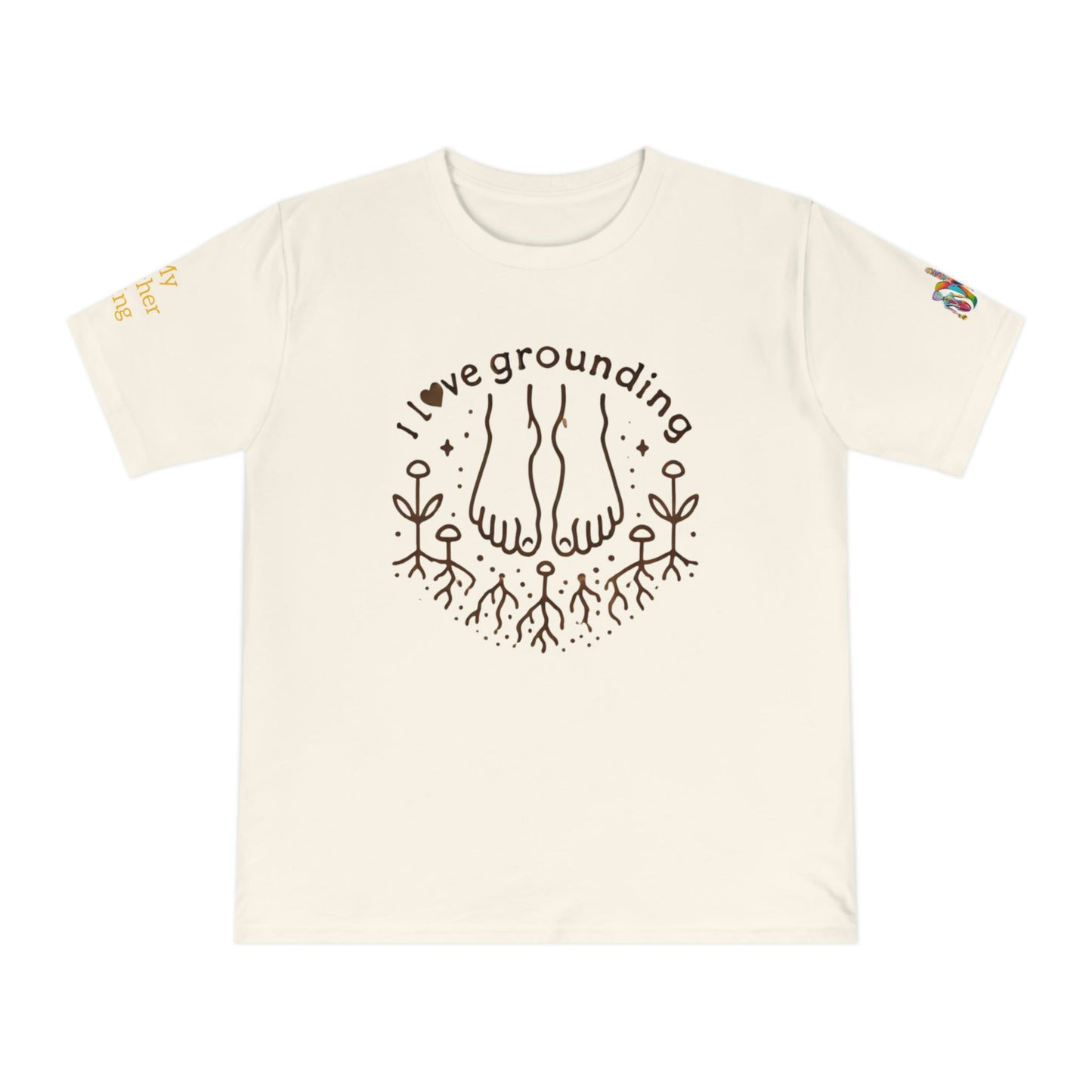 'I Love Grounding' (MHB EDITION)_100% Organic Cotton T-Shirt - My Higher Being