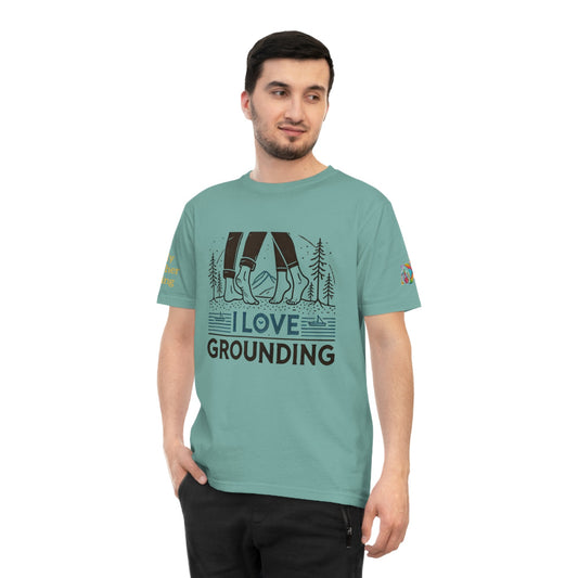 'I Love Grounding' (MHB EDITION)_100% Organic Cotton T-Shirt - My Higher Being