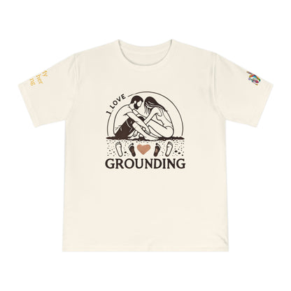 'I Love Grounding' (MHB EDITION)_100% Organic Cotton T-Shirt - My Higher Being