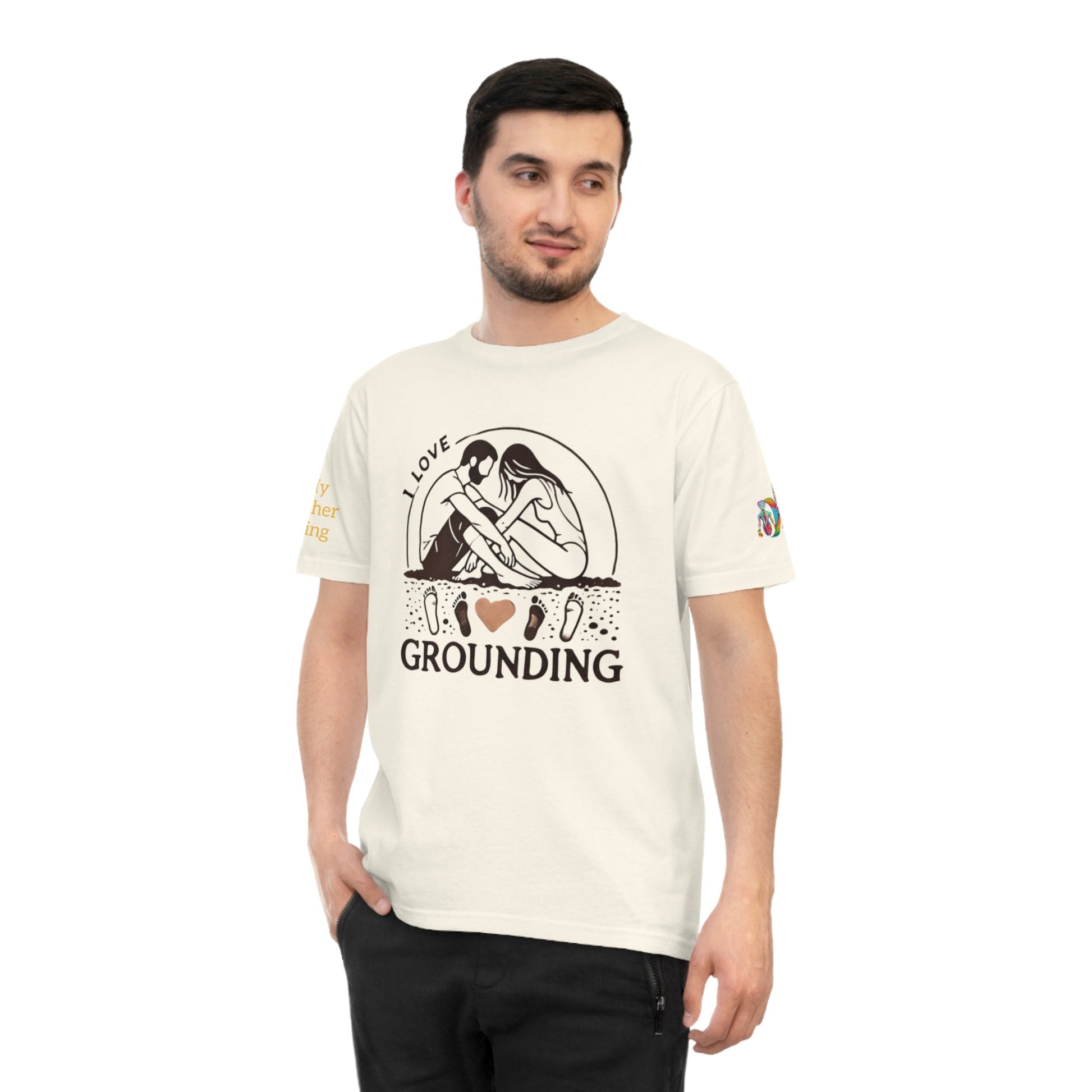 'I Love Grounding' (MHB EDITION)_100% Organic Cotton T-Shirt - My Higher Being