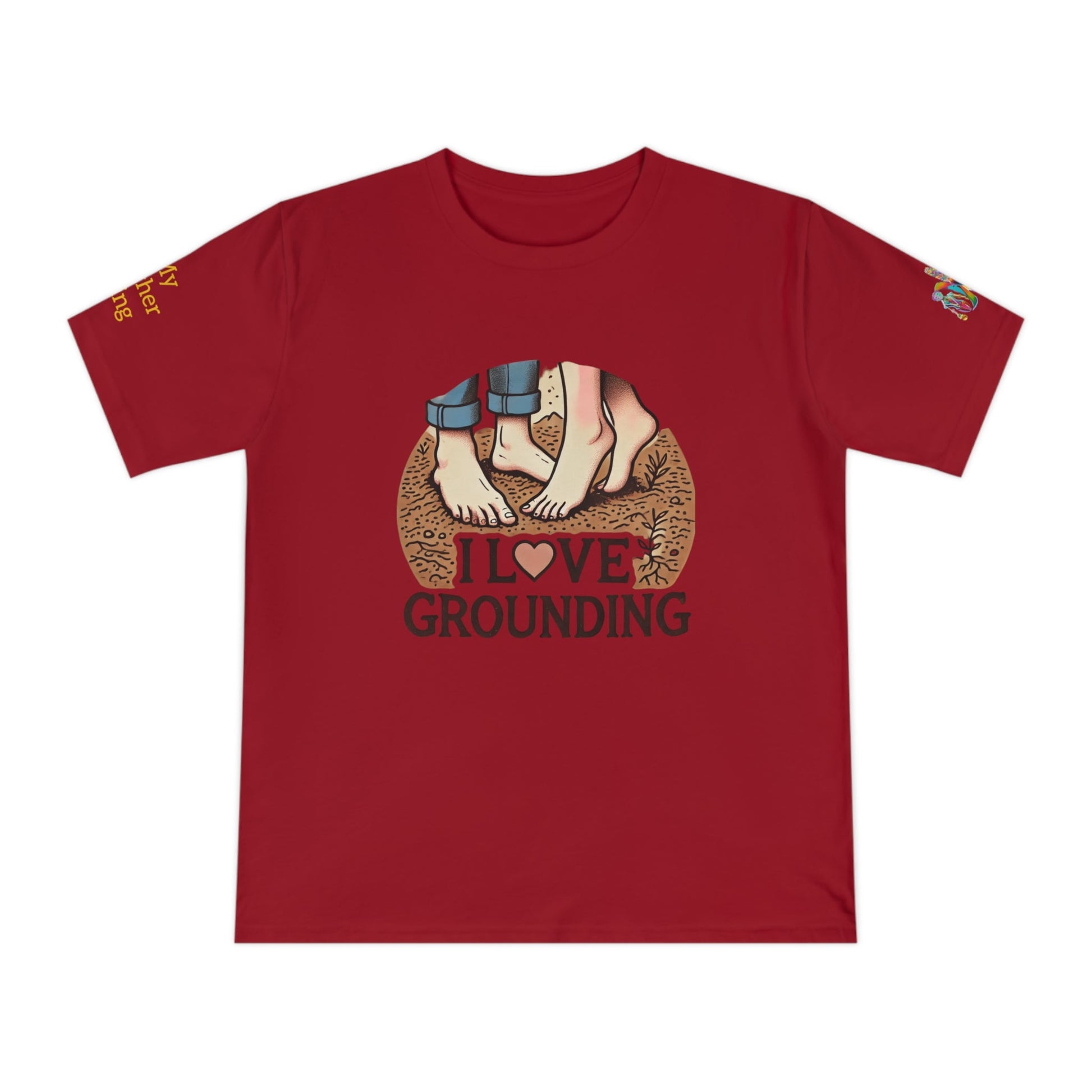 'I Love Grounding' (MHB EDITION)_100% Organic Cotton T-Shirt - My Higher Being