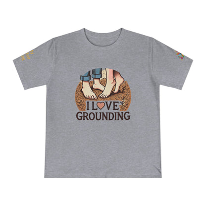 'I Love Grounding' (MHB EDITION)_100% Organic Cotton T-Shirt - My Higher Being