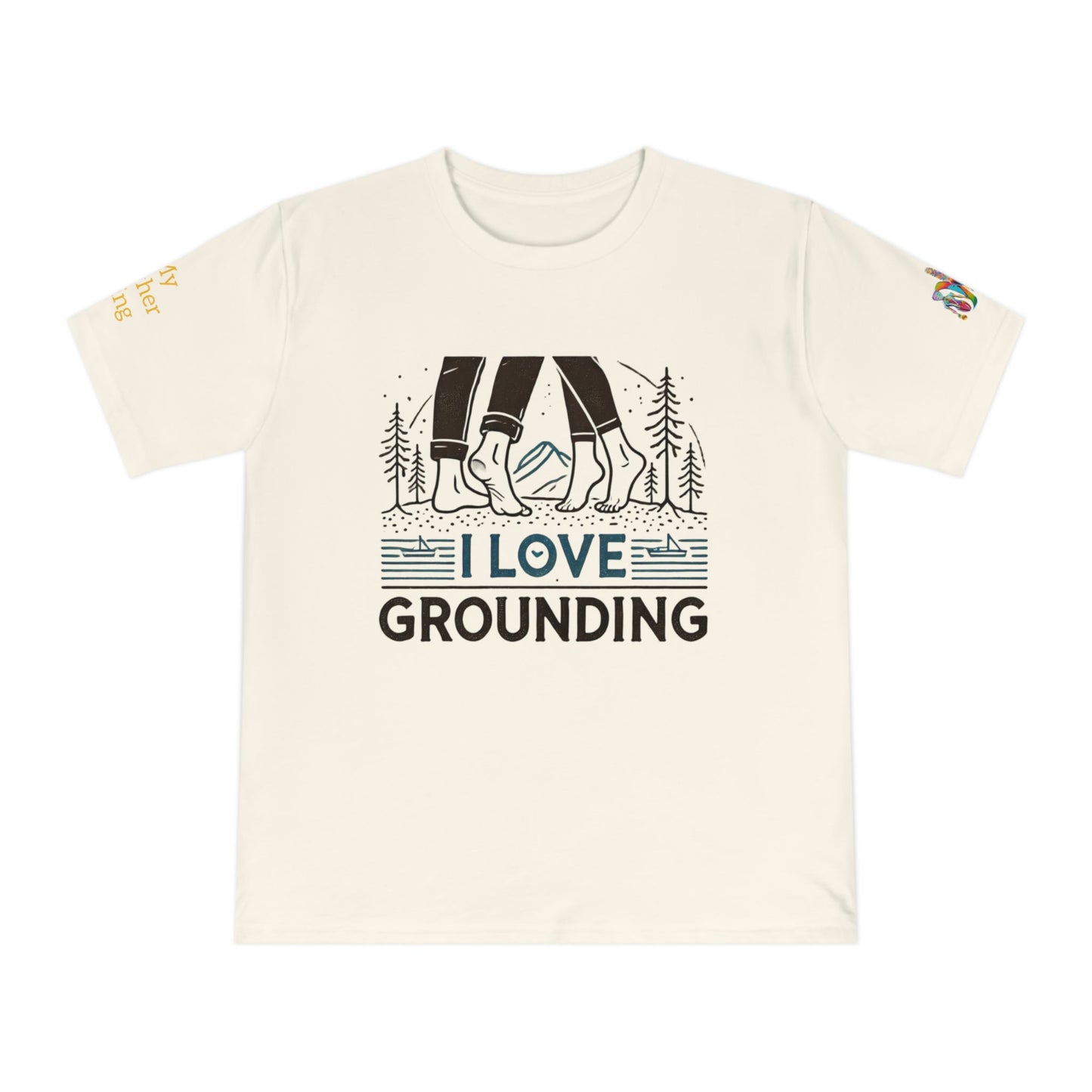'I Love Grounding' (MHB EDITION)_100% Organic Cotton T-Shirt - My Higher Being