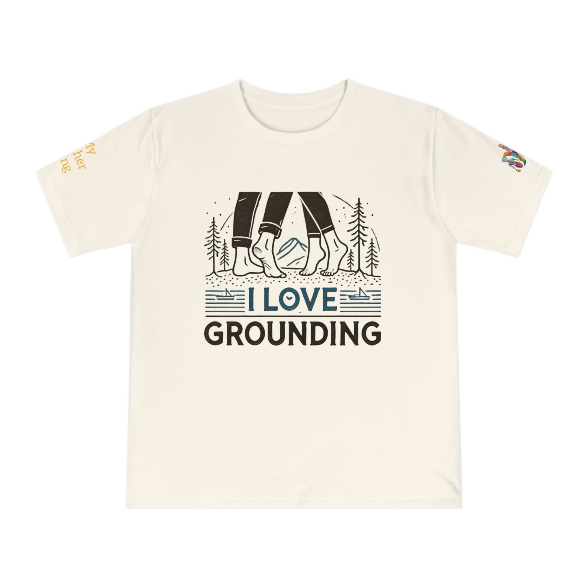 'I Love Grounding' (MHB EDITION)_100% Organic Cotton T-Shirt - My Higher Being