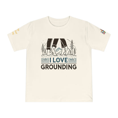 'I Love Grounding' (MHB EDITION)_100% Organic Cotton T-Shirt - My Higher Being
