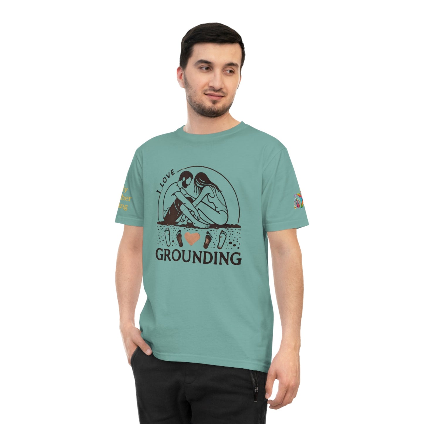 'I Love Grounding' (MHB EDITION)_100% Organic Cotton T-Shirt - My Higher Being