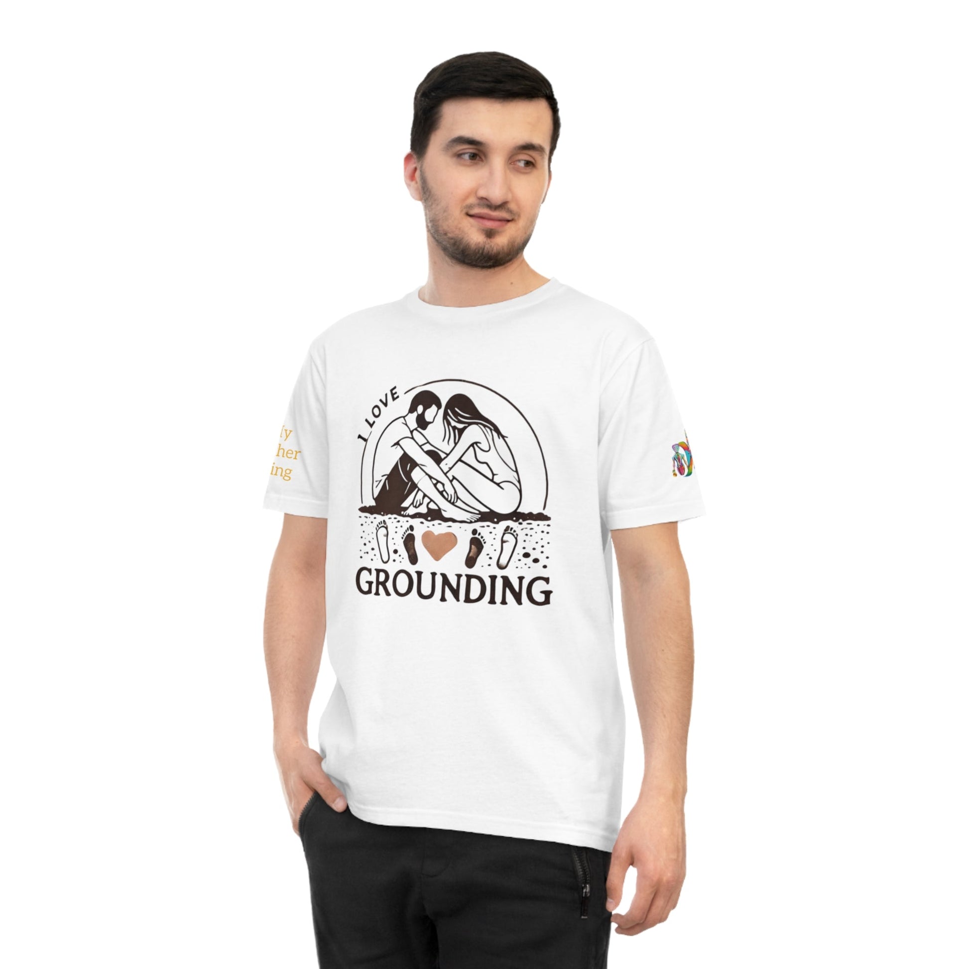 'I Love Grounding' (MHB EDITION)_100% Organic Cotton T-Shirt - My Higher Being