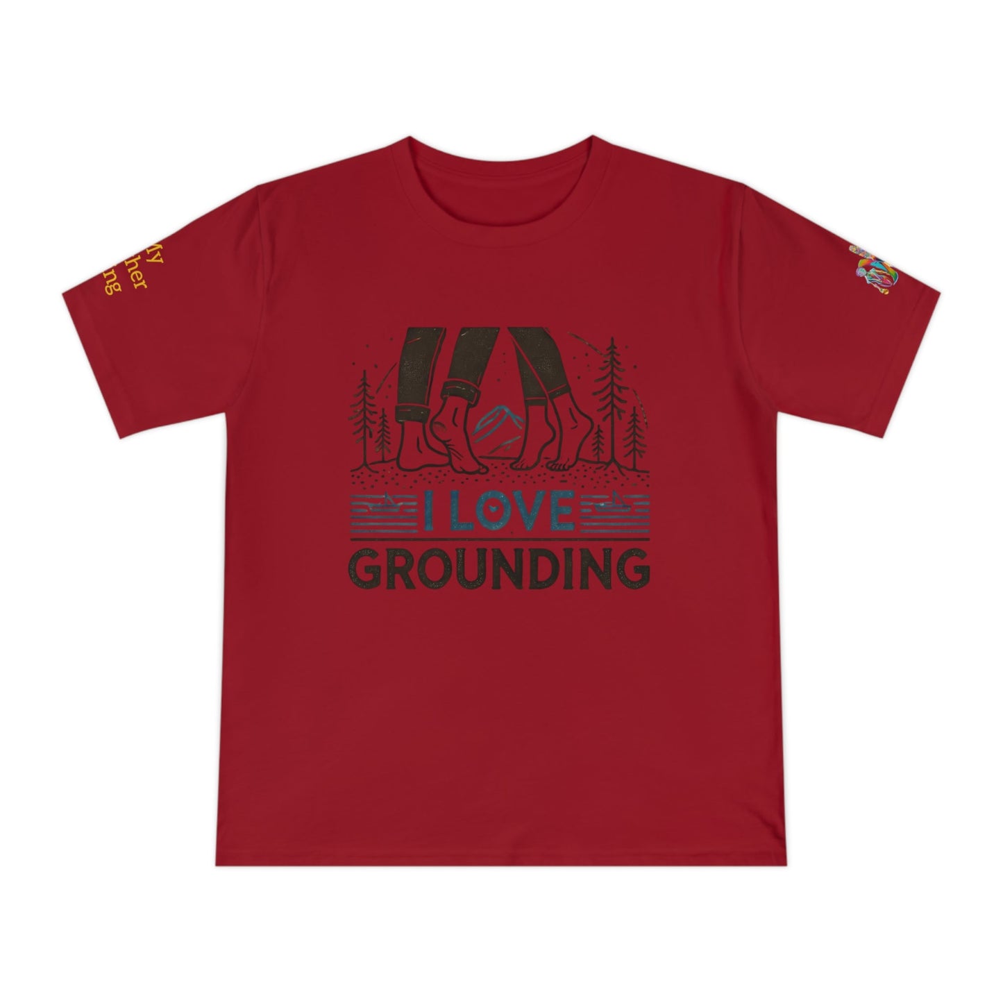 'I Love Grounding' (MHB EDITION)_100% Organic Cotton T-Shirt - My Higher Being