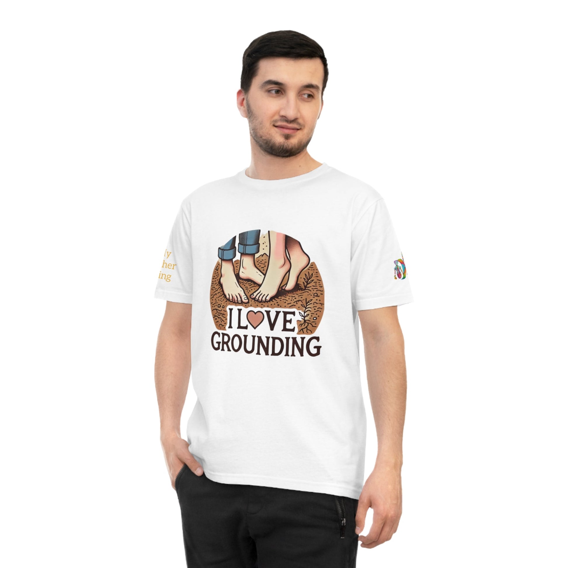 'I Love Grounding' (MHB EDITION)_100% Organic Cotton T-Shirt - My Higher Being