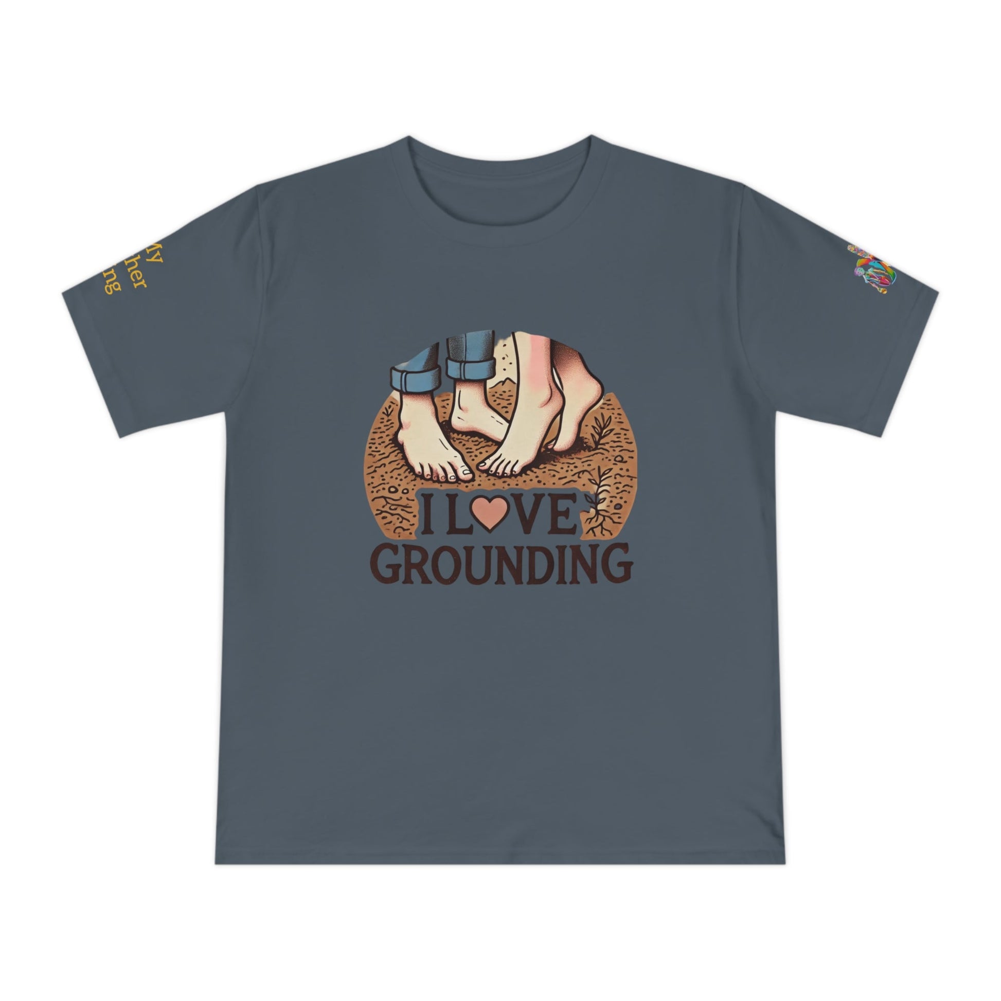 'I Love Grounding' (MHB EDITION)_100% Organic Cotton T-Shirt - My Higher Being