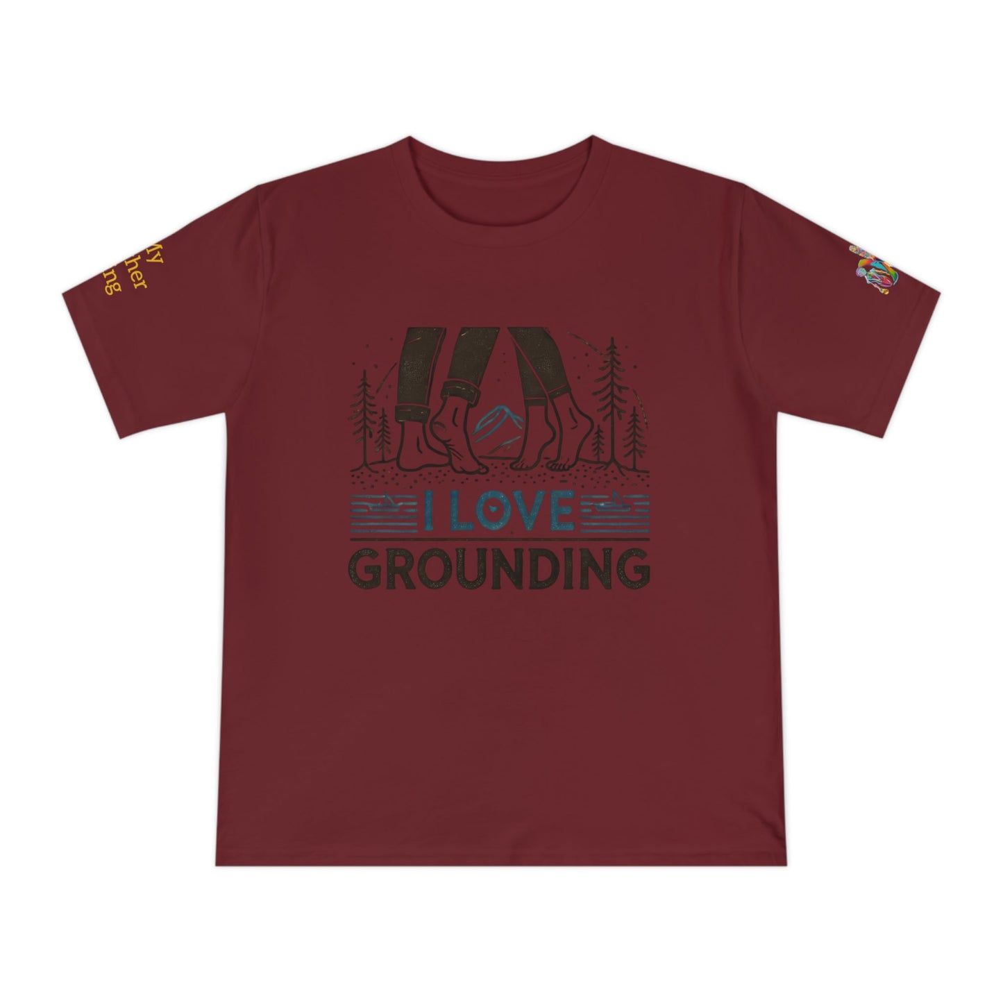 'I Love Grounding' (MHB EDITION)_100% Organic Cotton T-Shirt - My Higher Being
