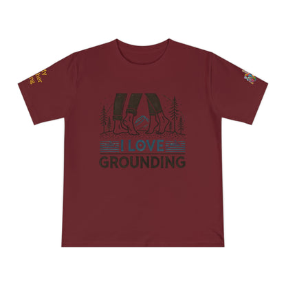 'I Love Grounding' (MHB EDITION)_100% Organic Cotton T-Shirt - My Higher Being