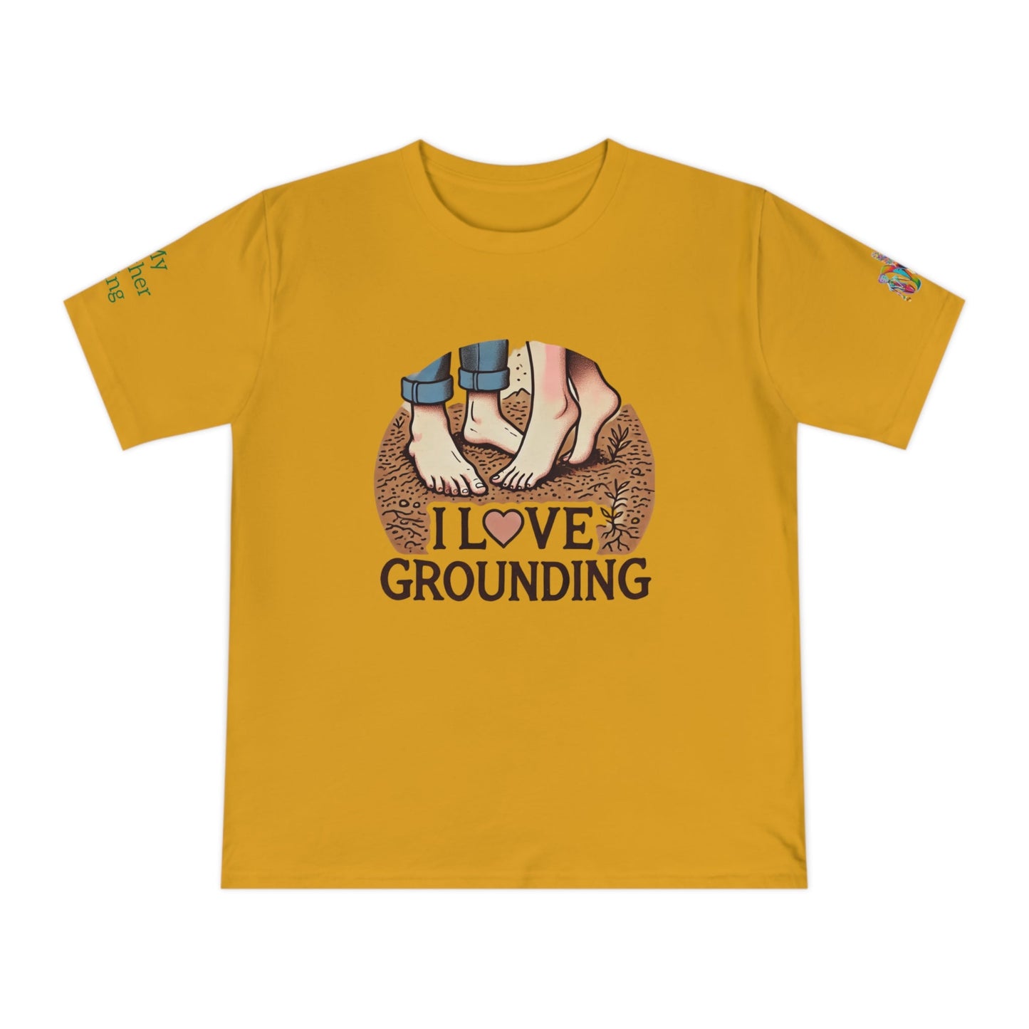 'I Love Grounding' (MHB EDITION)_100% Organic Cotton T-Shirt - My Higher Being