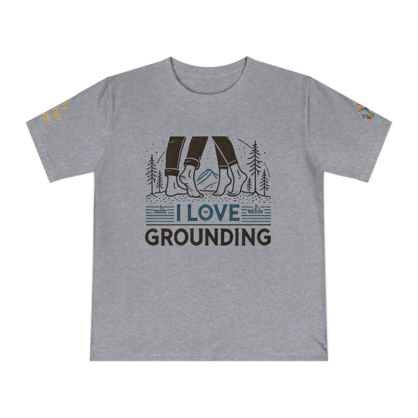 'I Love Grounding' (MHB EDITION)_100% Organic Cotton T-Shirt - My Higher Being