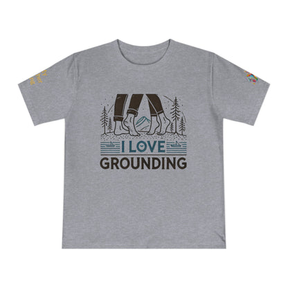'I Love Grounding' (MHB EDITION)_100% Organic Cotton T-Shirt - My Higher Being