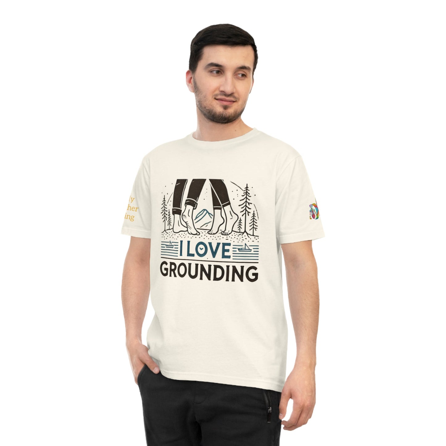 'I Love Grounding' (MHB EDITION)_100% Organic Cotton T-Shirt - My Higher Being