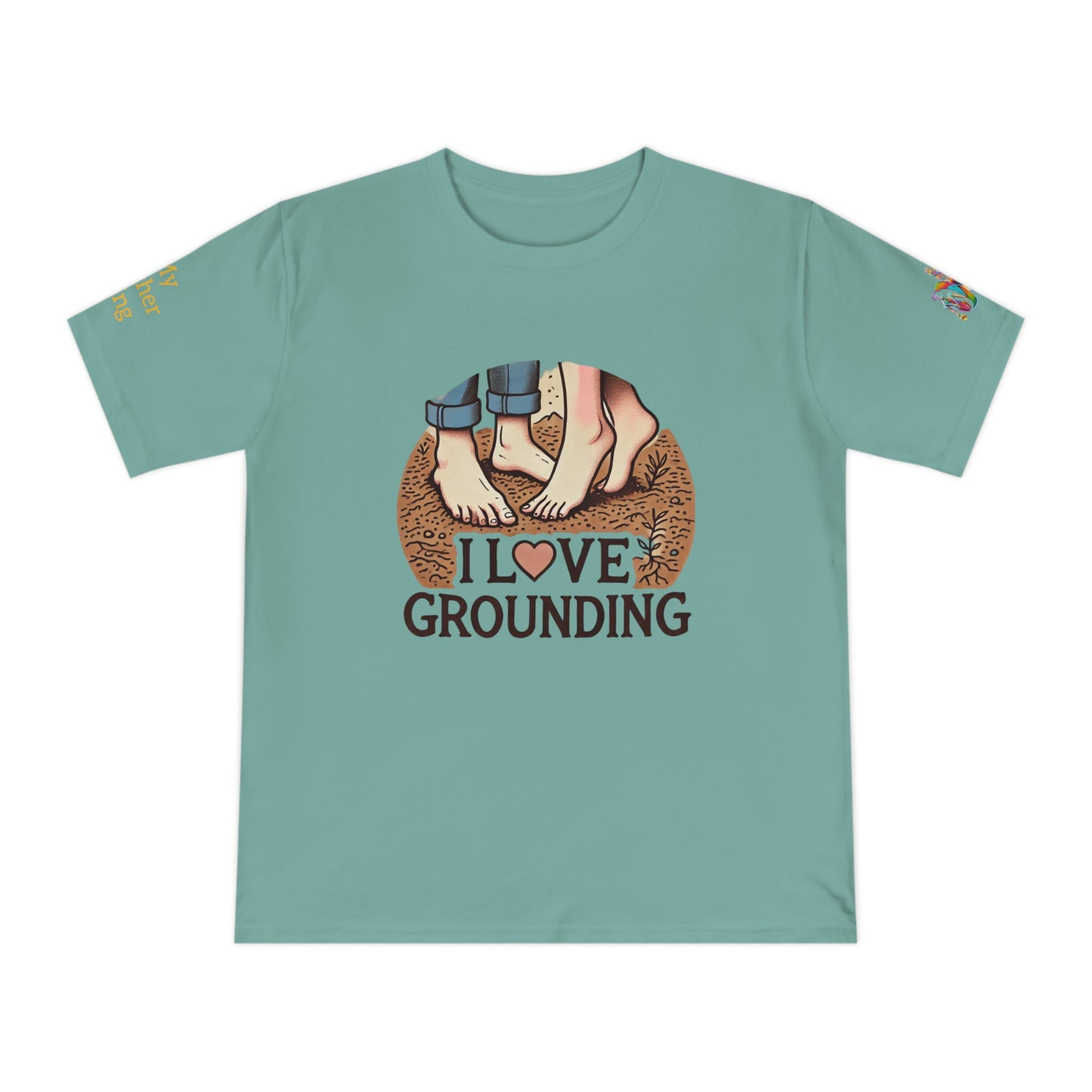 'I Love Grounding' (MHB EDITION)_100% Organic Cotton T-Shirt - My Higher Being