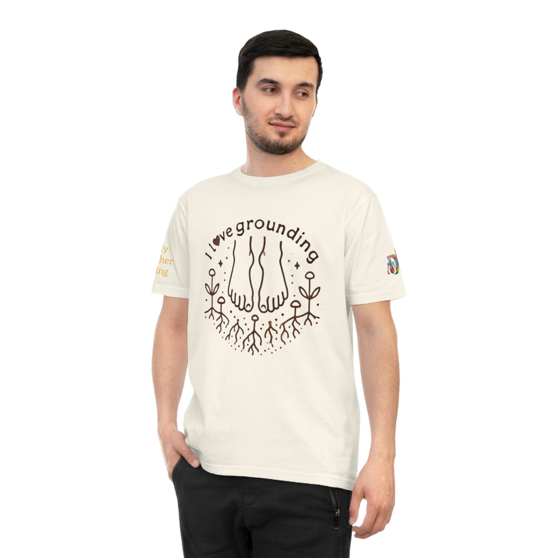 'I Love Grounding' (MHB EDITION)_100% Organic Cotton T-Shirt - My Higher Being