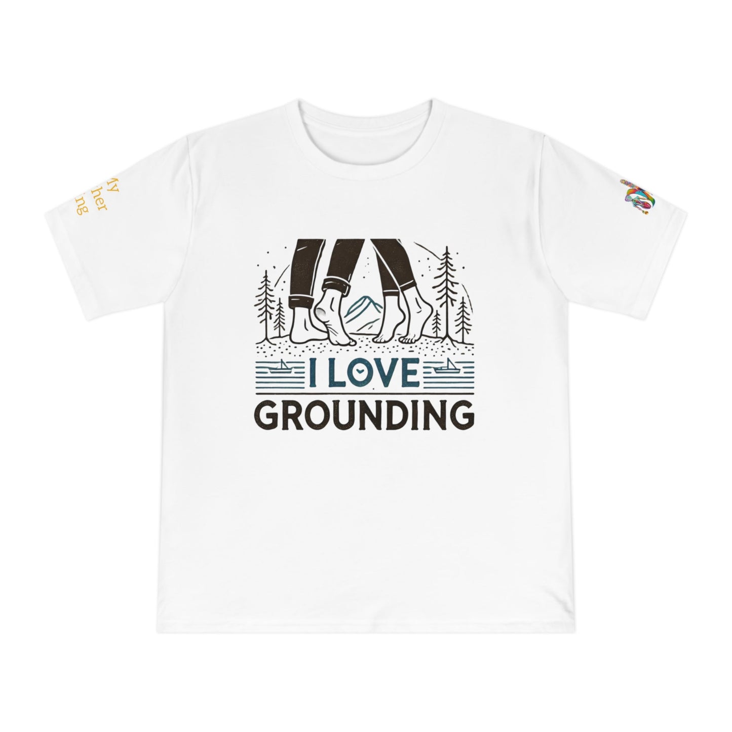 'I Love Grounding' (MHB EDITION)_100% Organic Cotton T-Shirt - My Higher Being