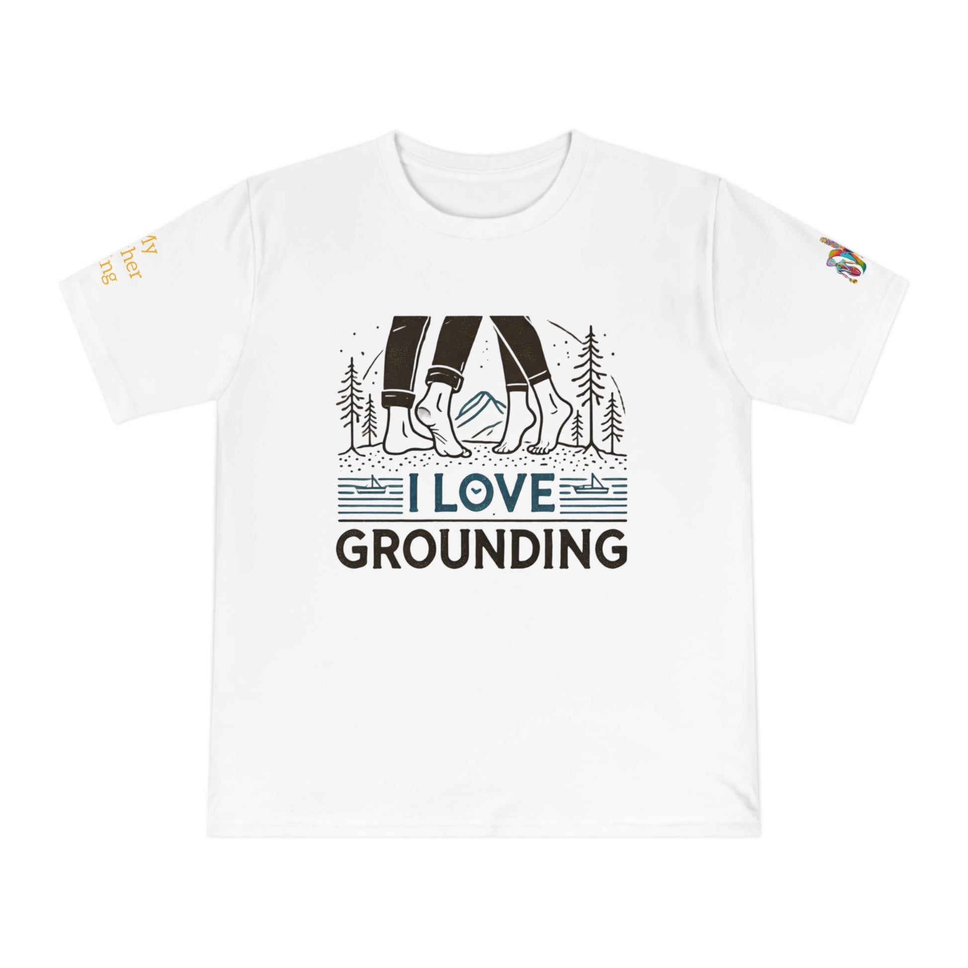 'I Love Grounding' (MHB EDITION)_100% Organic Cotton T-Shirt - My Higher Being