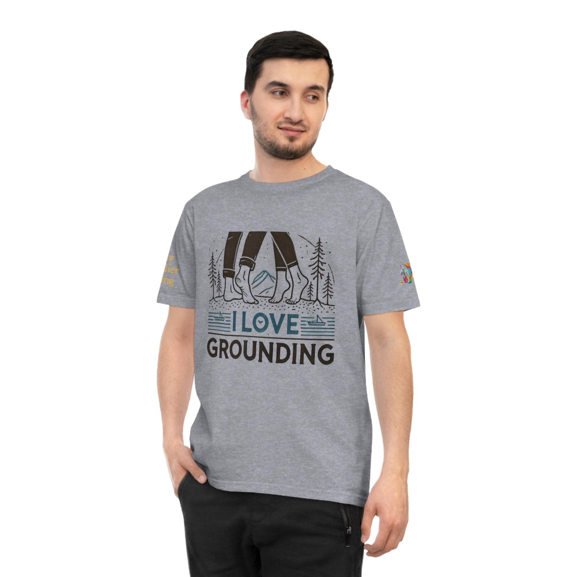 'I Love Grounding' (MHB EDITION)_100% Organic Cotton T-Shirt - My Higher Being