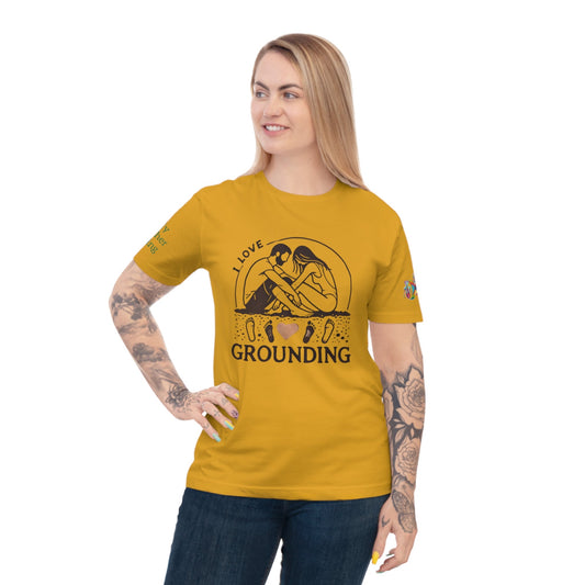 'I Love Grounding' (MHB EDITION)_100% Organic Cotton T-Shirt - My Higher Being