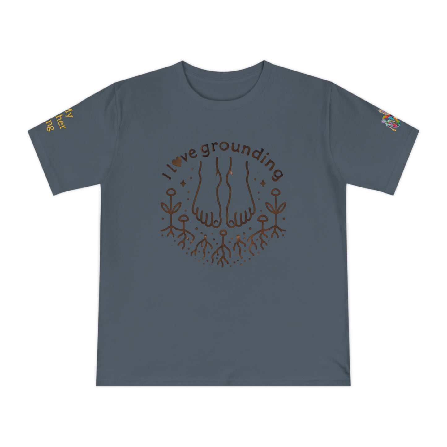 'I Love Grounding' (MHB EDITION)_100% Organic Cotton T-Shirt - My Higher Being